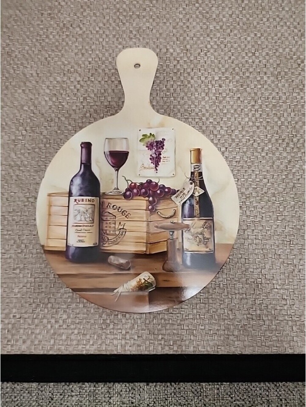 Keller Charles Melamine Tray Cheese Board Wine Grapes Made in Italy